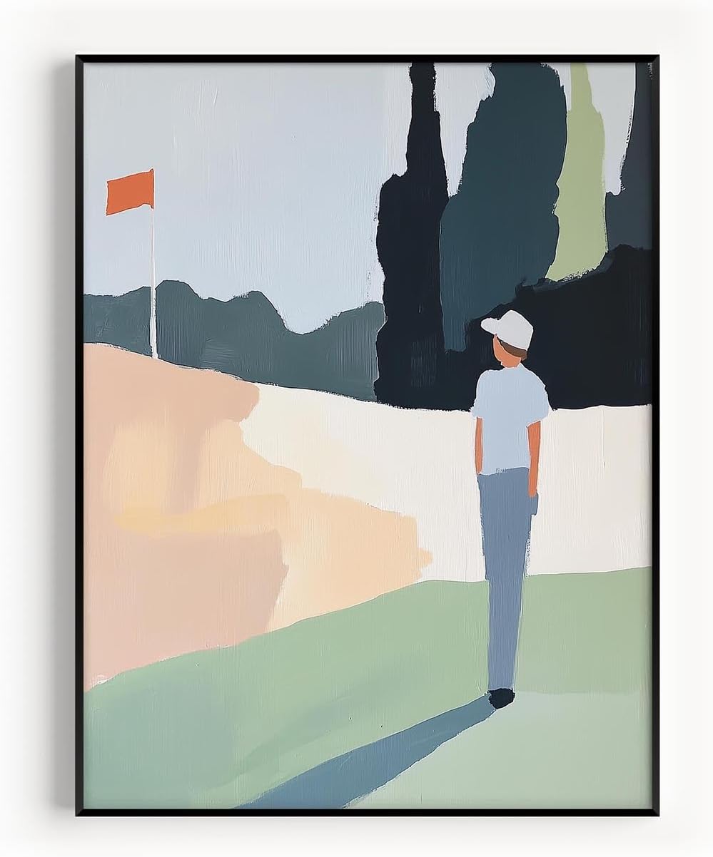Golf Impressionist Art Print Posters - Premium Giclee Fine Art Prints - Sporty and Sophisticated Home Decor Posters, Golfer Art Prints for Home and Office Decor - Vintage Aesthetic, Ready to Frame
