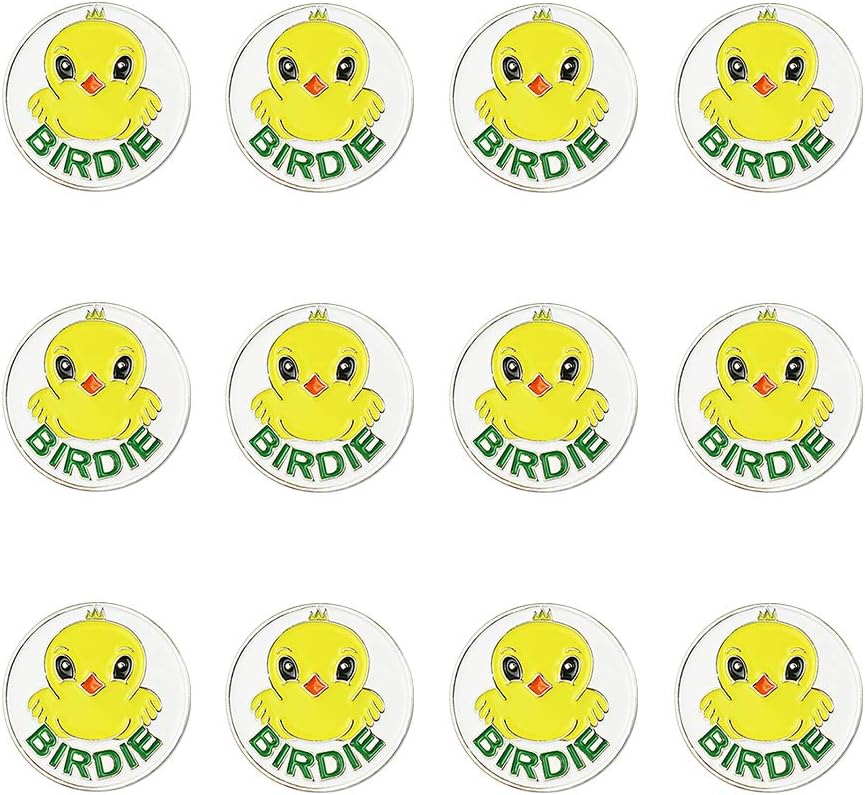 Golf Ball Markers Assorted Patterns Value Pack of 12 Golf Gifts, Golf Cap Clips and Divot Repair Tools Partner Accessories Sets for Men Women Golfer