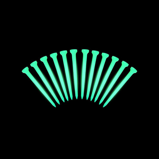 KINGTOP Glow-in-The-Dark Golf Tees, Fluorescent Green Light Up Golf Tee, Long-Lasting Illumination Perfect for Night Golf