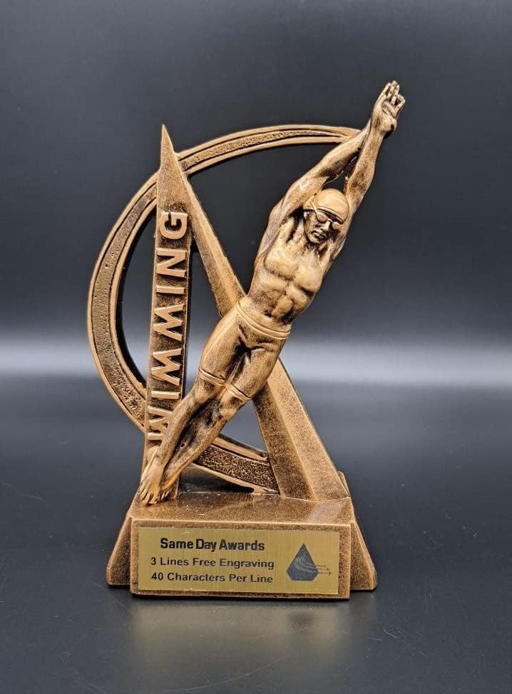 Sports Trophy – Ultra Action 6.5 Inch Engraved Resin Award – Personalized Recognition for Kids Youth Teams Schools Adult Leagues Coaches and Achievement Awards