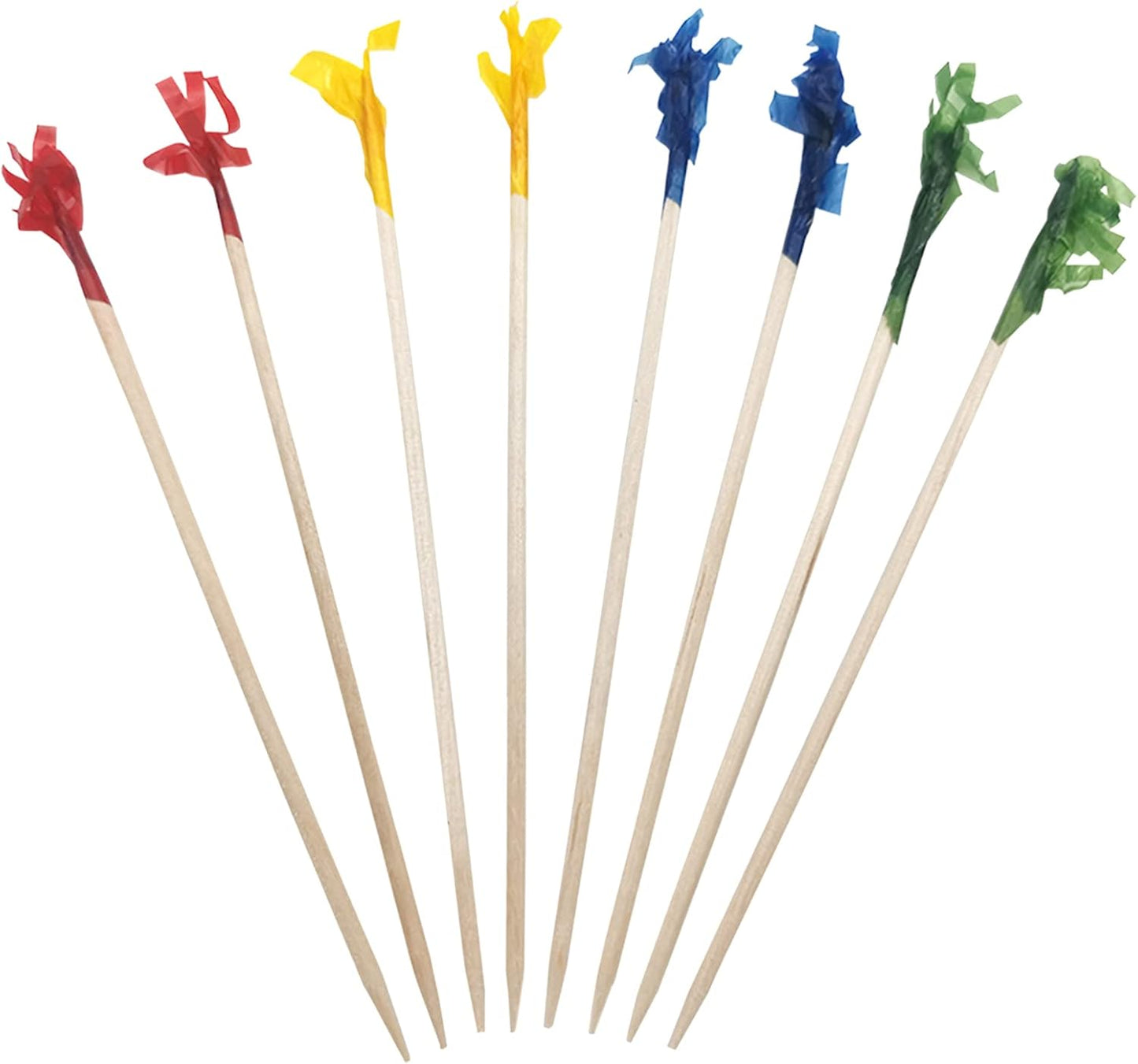 BLUE TOP Wood Frill Picks Frill Toothpicks 4 Inch Pack 1000,Decorative wood toothpicks,Cocktail Party Toothpicks for Fruit,Appetizers,Club Sandwiches,Great to use at Valentine's Day and Parties.