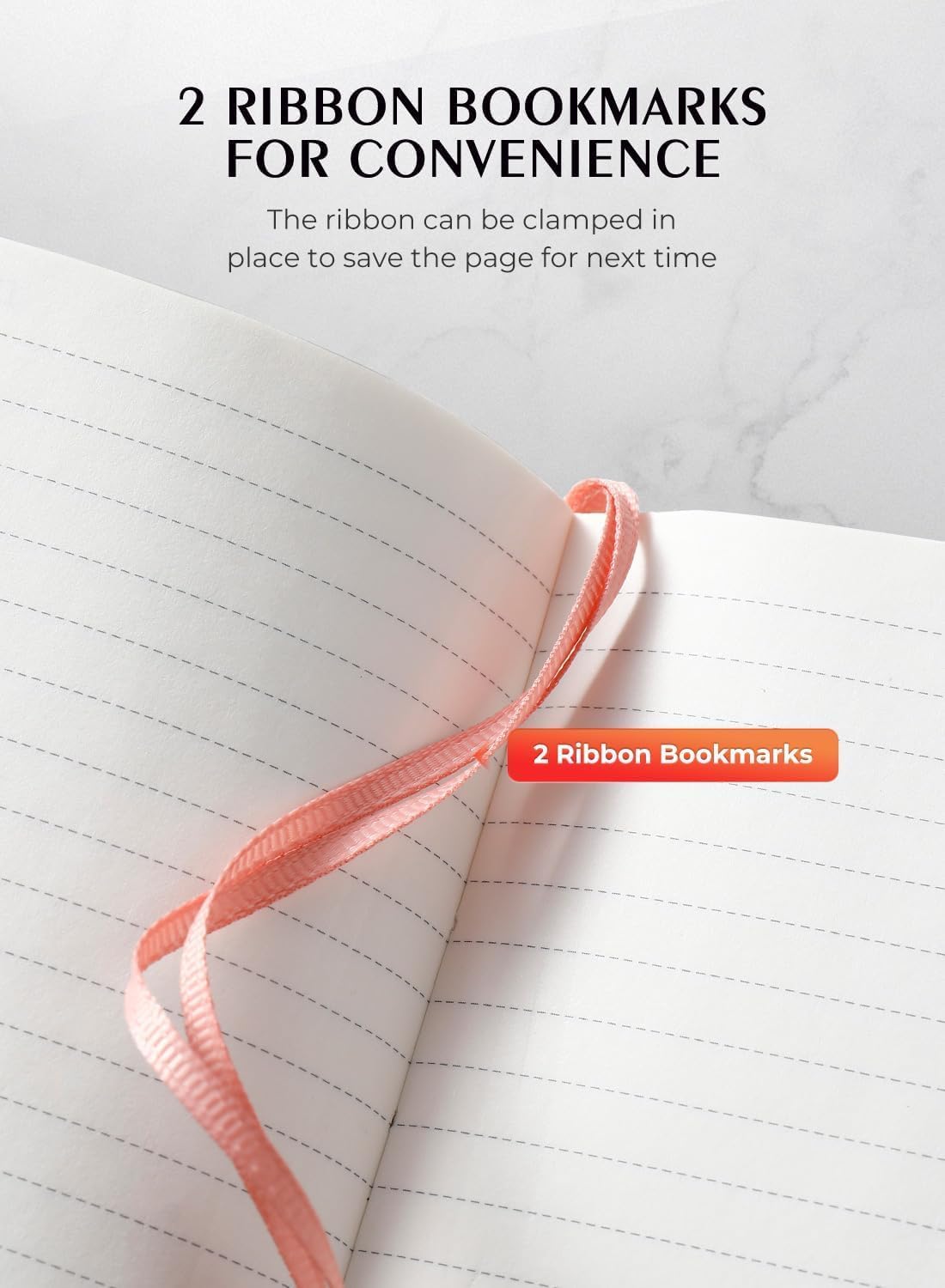 AISBUGUR Pocket Notebook, Small Notebook, 2-Pack Total 320 Pages,3.7" x 5.7" Pocket Notebook (2 Pack, Rose Gold)