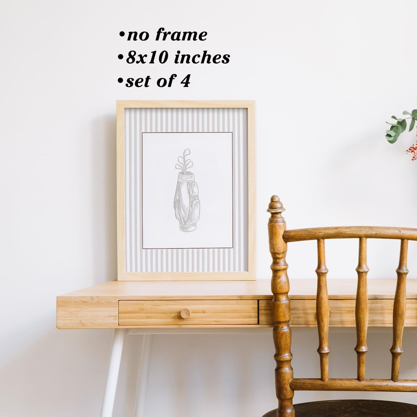 Boat Wades Vintage Golf Nursery Unframed Wall Art Prints,Golf Gifts Decor Posters & Prints For Boys Room Decor,Gofts Baby Boy Nursery Posters Pictures 8x10 Set Of 4