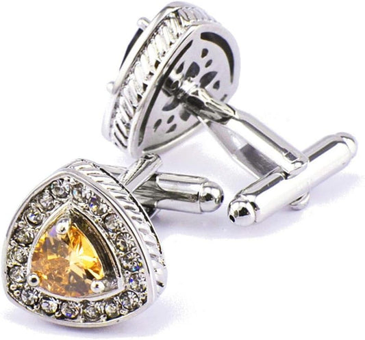 S&W Wedding Cufflinks for Men Cuffs with Gift Box Business for Tuxedo Shirts