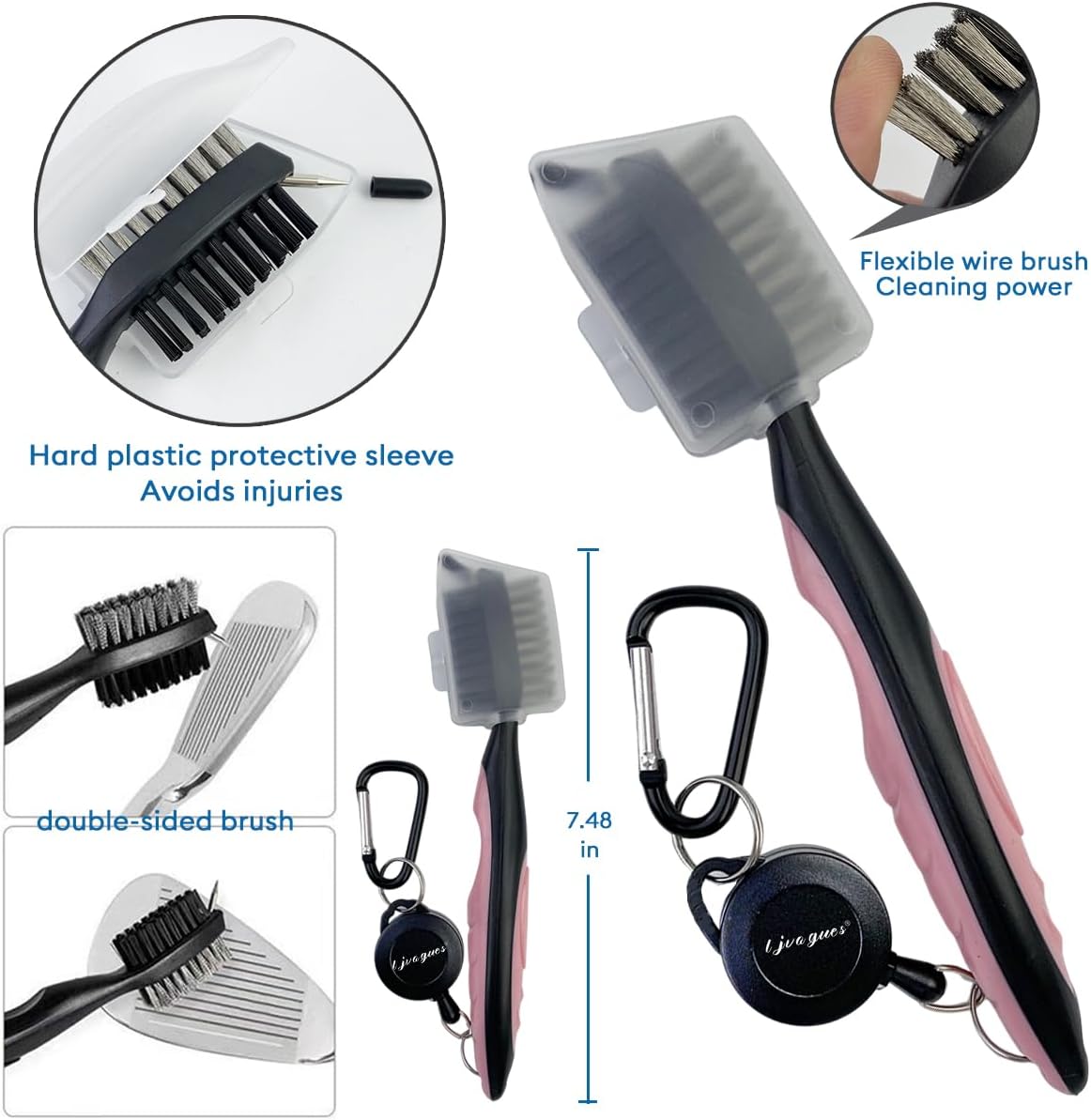 Golf Club Cleaning Kit 5-in-1 Golf Accessories Kits Must Have Golf Accessories Best Golf Club Gifts for Men Women