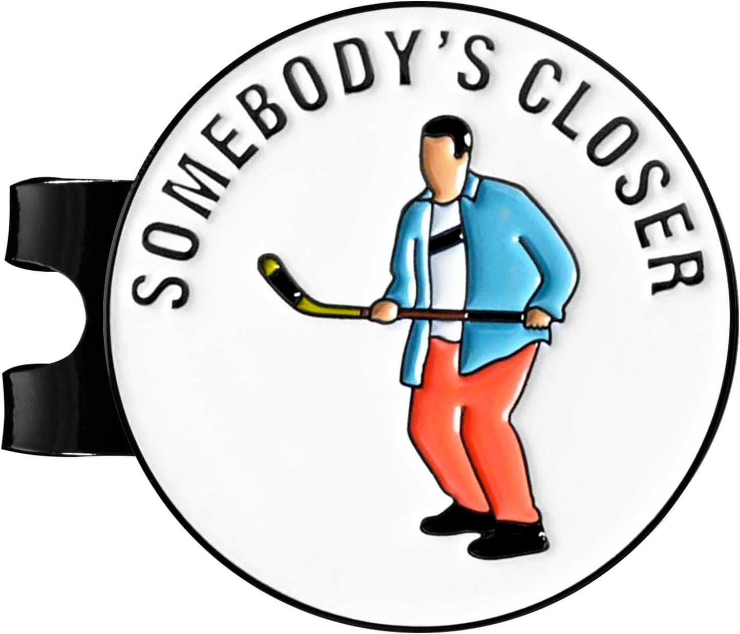 ZEETY Funny Golf Ball Marker with Magnetic Hat Clip – Golf Accessories for Men and Women, Great Golf Gift for Players with Attitude