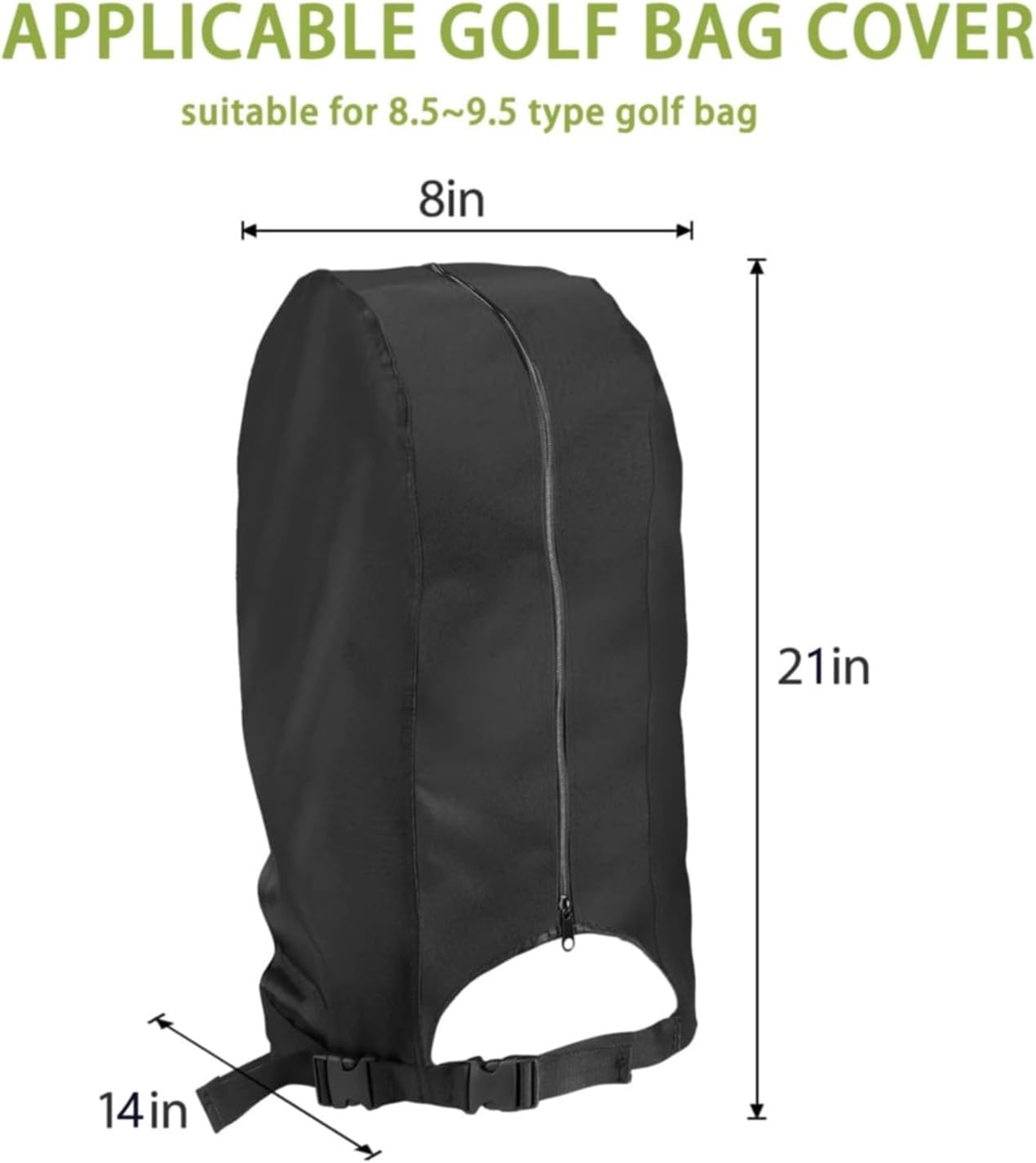 Golf Bag Cover Rain Hood,Waterproof Golf Bag Hood Cover,Almost Fits All for Tour Bags/Golf Bags/Carry Cart/Stand Bags