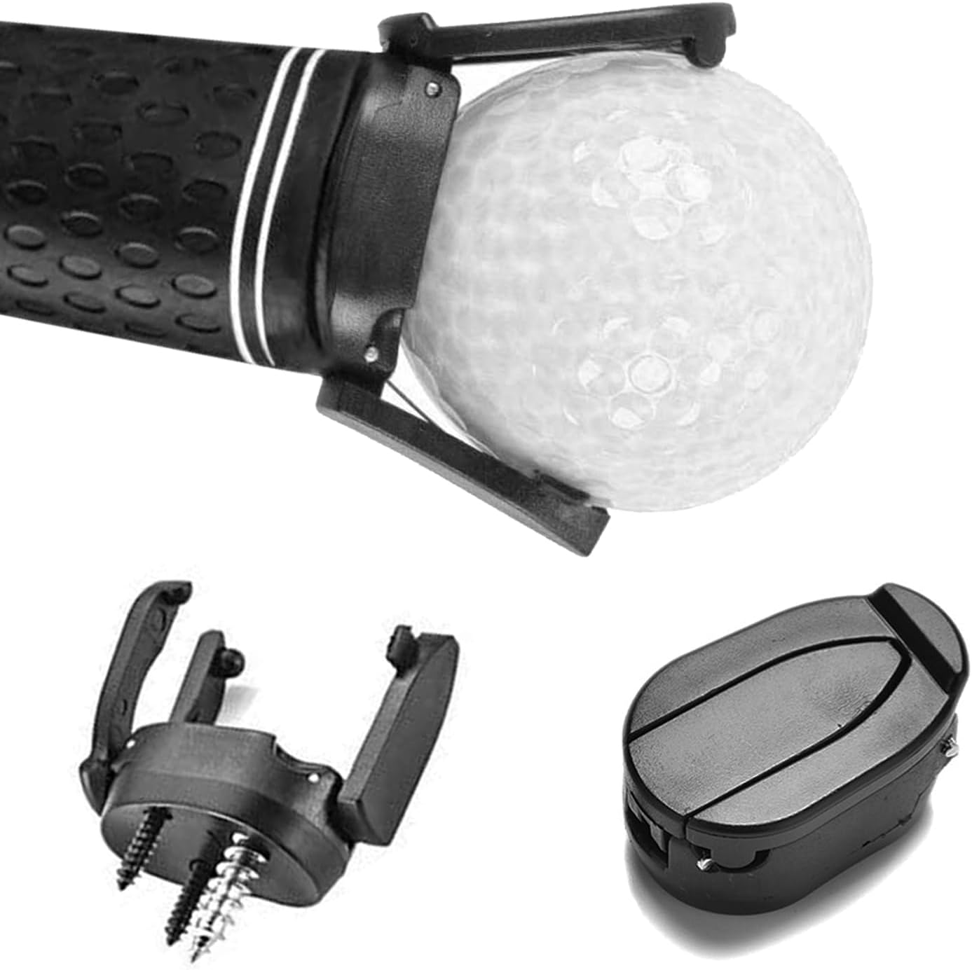 FINGER TEN Golf Ball Retriever for Putter Piker Upper 2/4/6/8/10 Pack Suction Cup Ball Grabber Tool with Screws Foldable Mini Ball Retrievers for Men Women Golfer