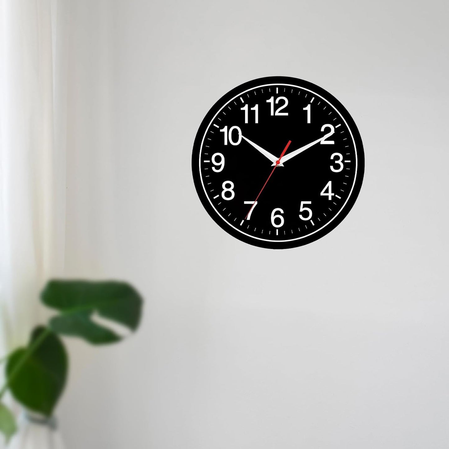 Wall Clock Modern 8 Inch Battery Operated Silent Non Ticking Small Analog Clock Decorative for Bedroom Kitchen Bathroom Office Home