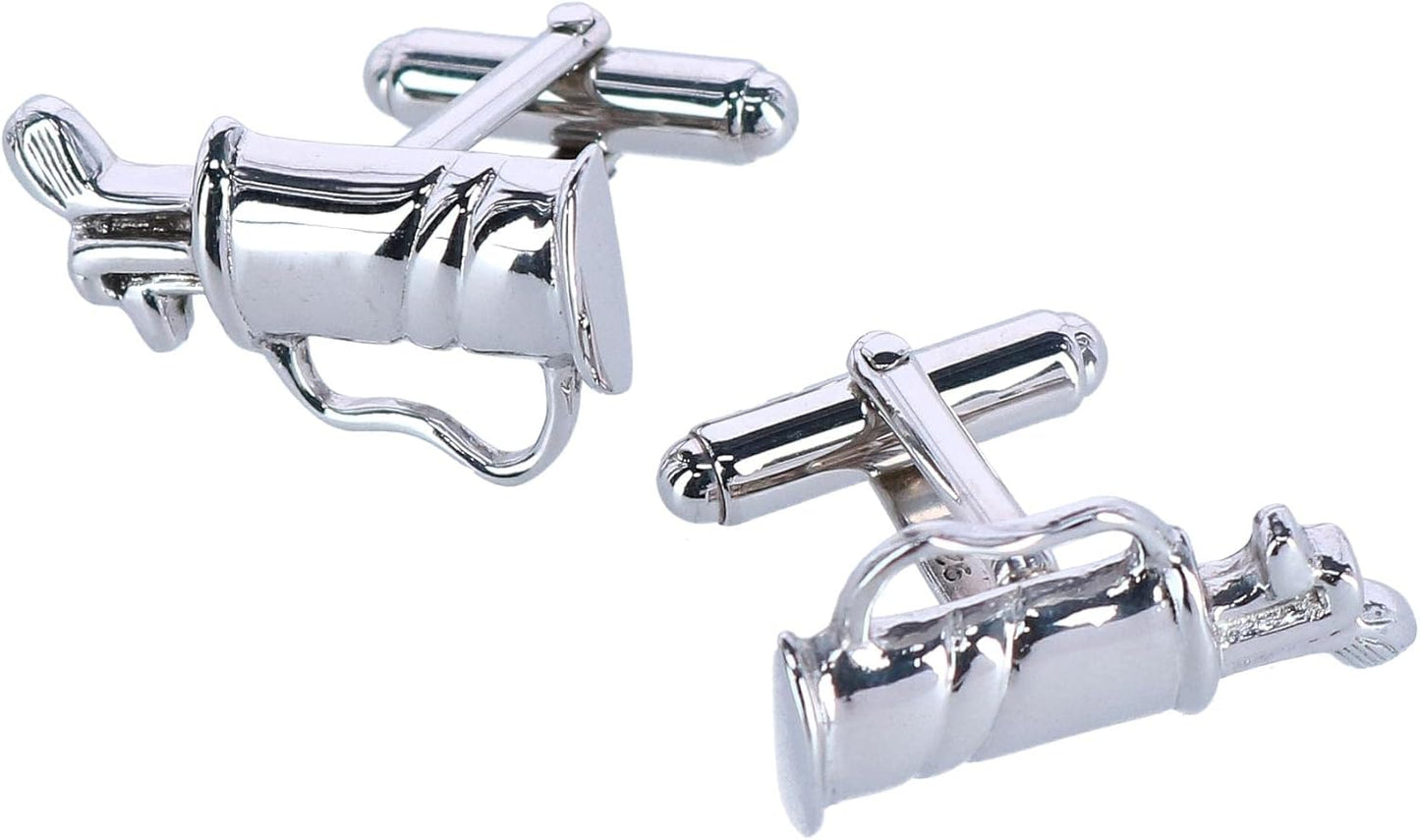 Trafalgar Sterling Silver Golf Bag Cufflinks