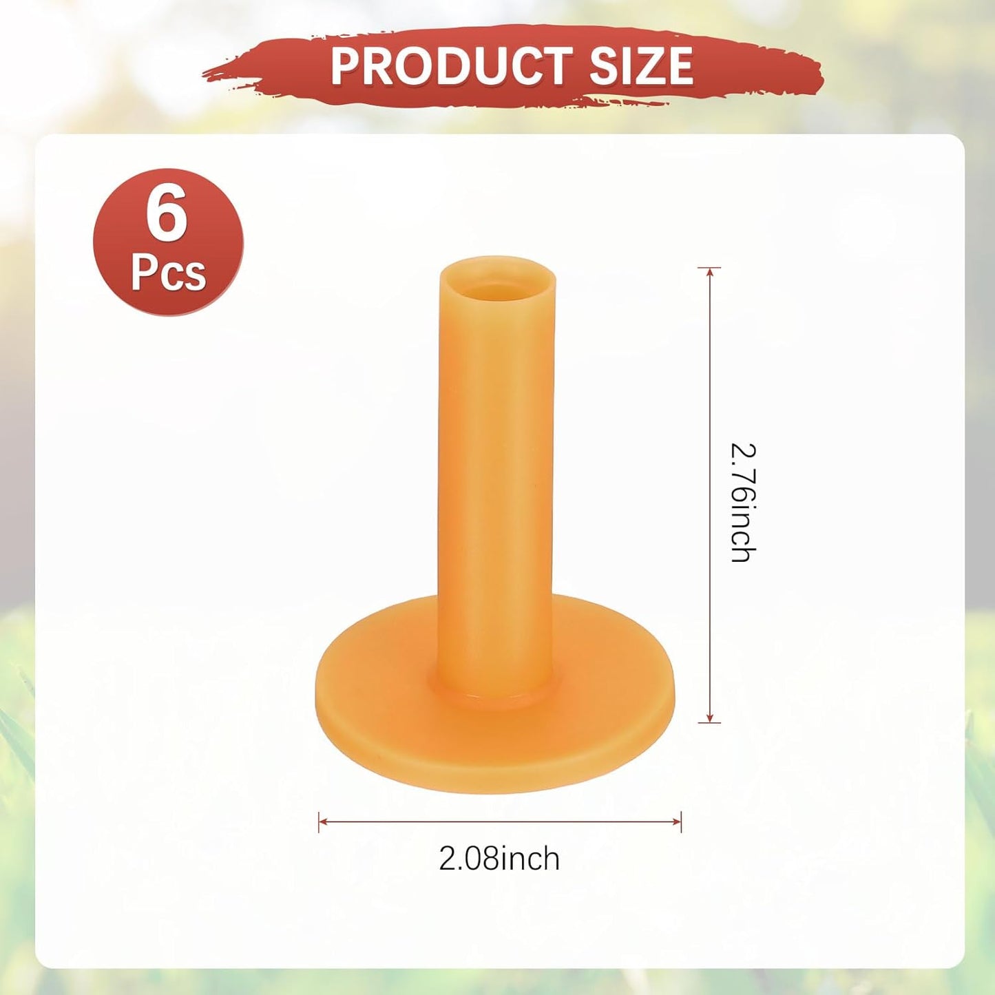 Rubber Golf Tees [] - Flexible Stable Ball Holder Use for Home & Outdoor & Indoor Tall Training Driving Range - [] Hitting Mats