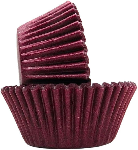 Regency Wraps Greaseproof Professional Grade Baking Cups, Pack of 40, Standard Liners, Burgundy Solid, for Cupcakes, Muffins, Candy, Non Stick
