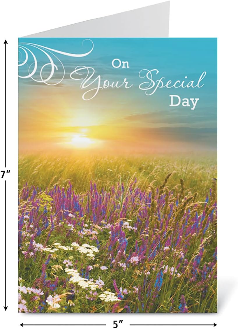 Current Scenic Birthday Greeting Cards Value Pack - Set of 20, 10 Unique Designs, Large 5 x 7 Inch Cards, Sentiments Inside, Envelopes Included