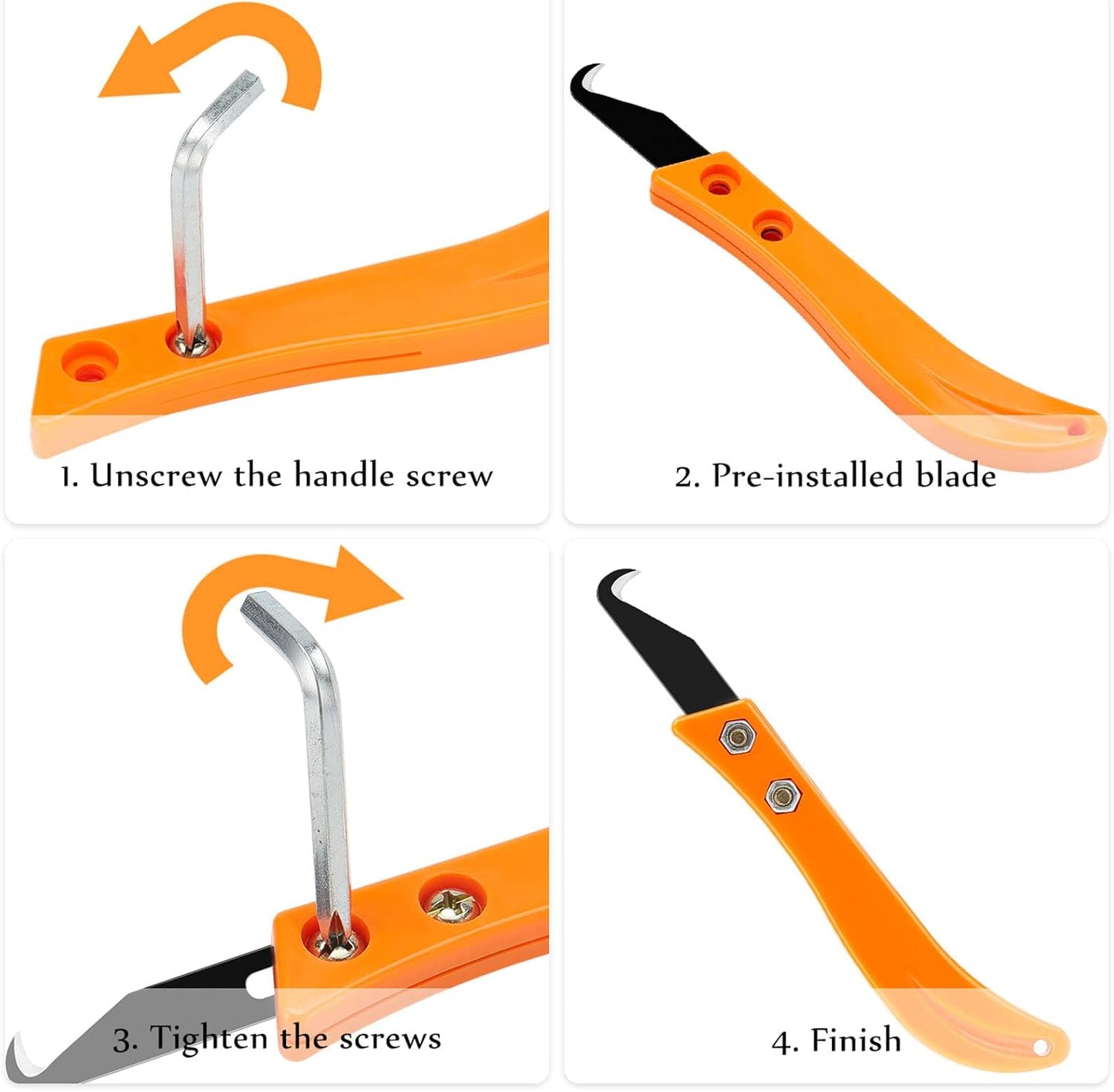 Mudder 13 Pieces Golf Hook Blade Hook DIY Knife Golf Club Blade Tool Grip Remover with Installation Tool