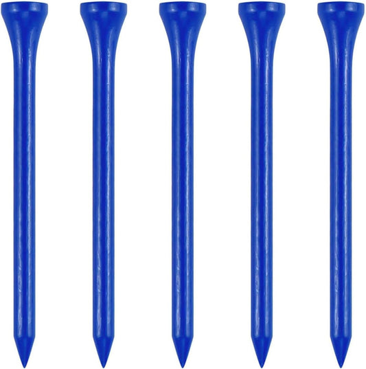 Wooden Golf Tees 3-1/4", 2-3/4", 1-1/2" Available,100 Count (Natural Color, White, Black, Blue, Red, Pink)
