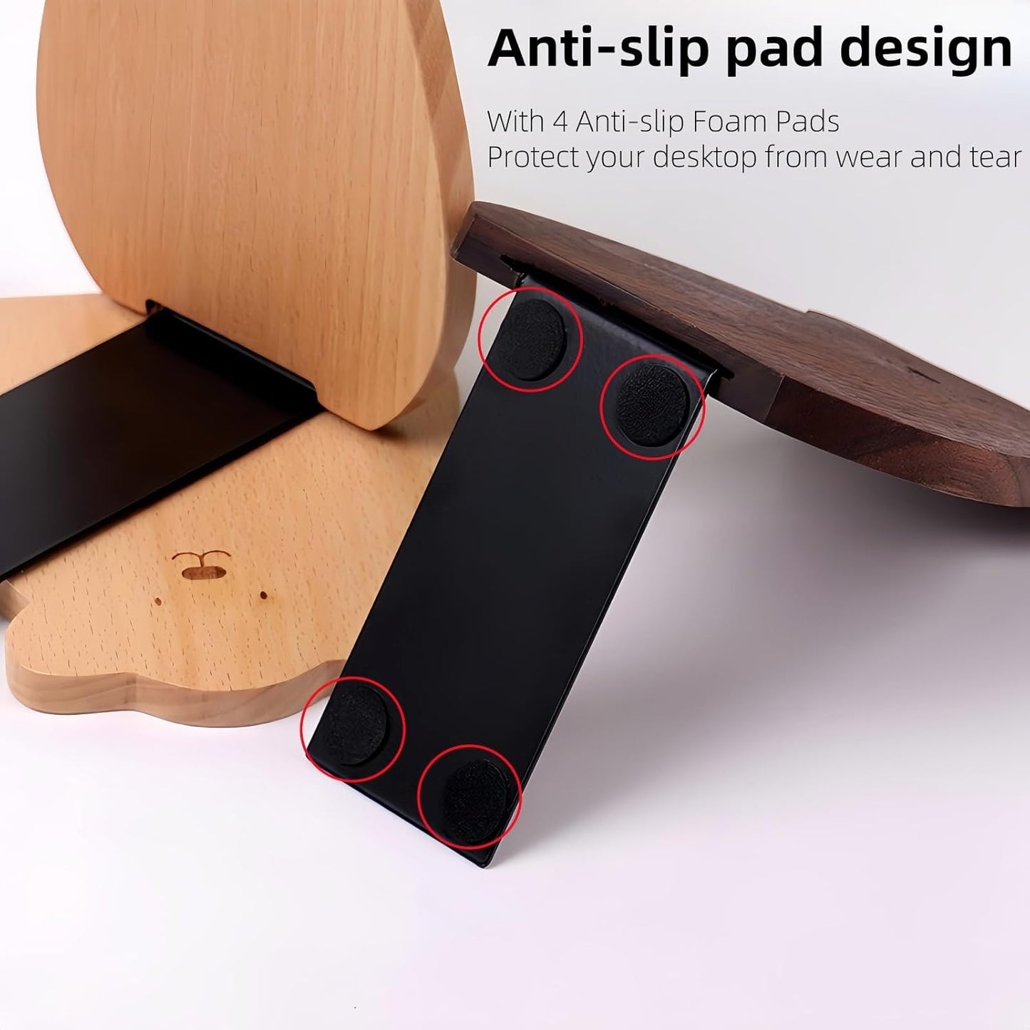 Cute Bear-Shaped Book Ends for Shelves ，Detachable Design bookends for Heavy Books ，with Anti-Slip Foam Pads，an Ideal Gift for Book Fans(Pack of 2)