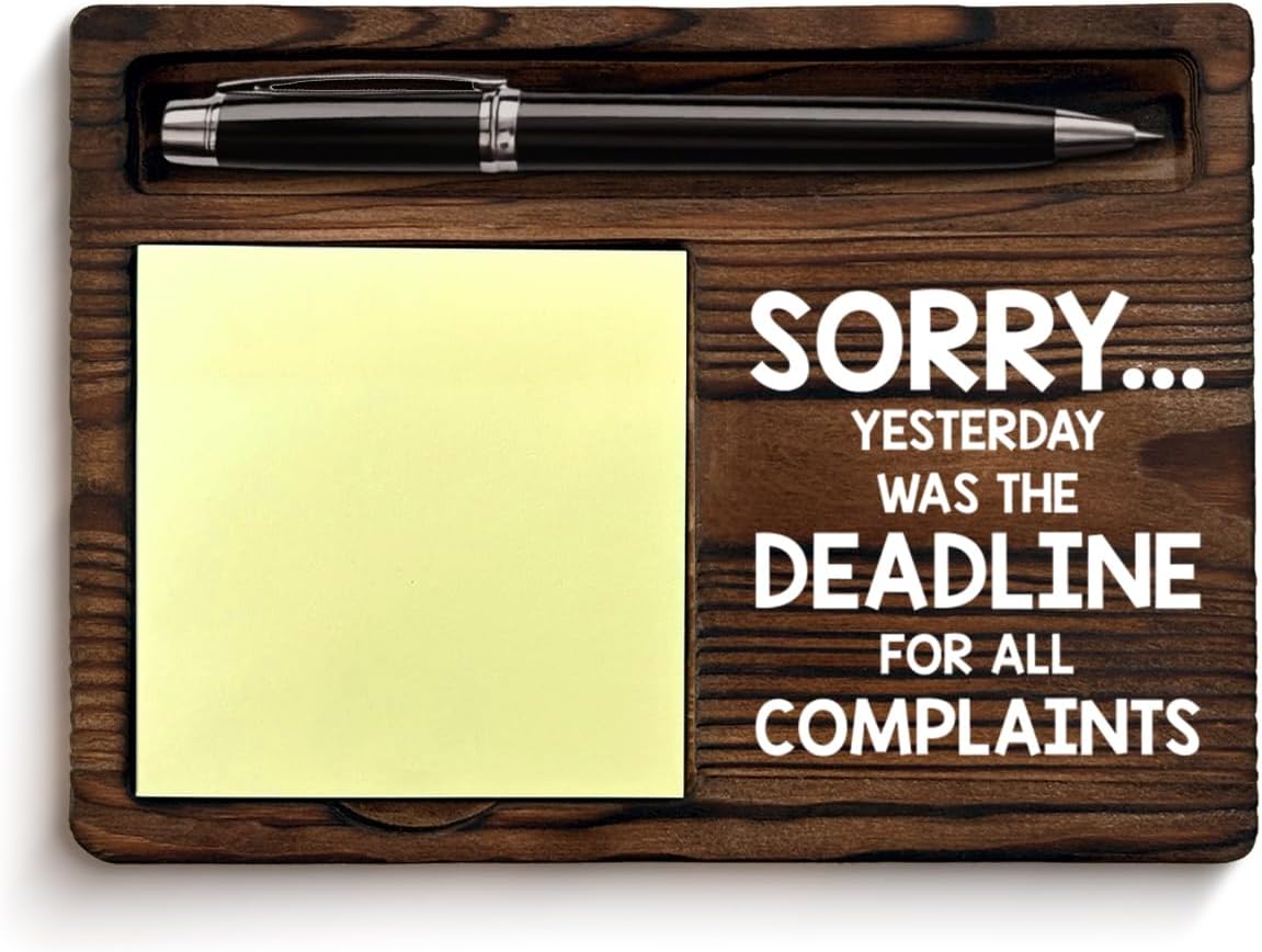 Funny Office Sticky Note Holder, Boss Gifts for Leader Manager Supervisor Boss's Day Gift Idea, Funny Boss Gifts Self-Stick Note Pad Holders Office Decor