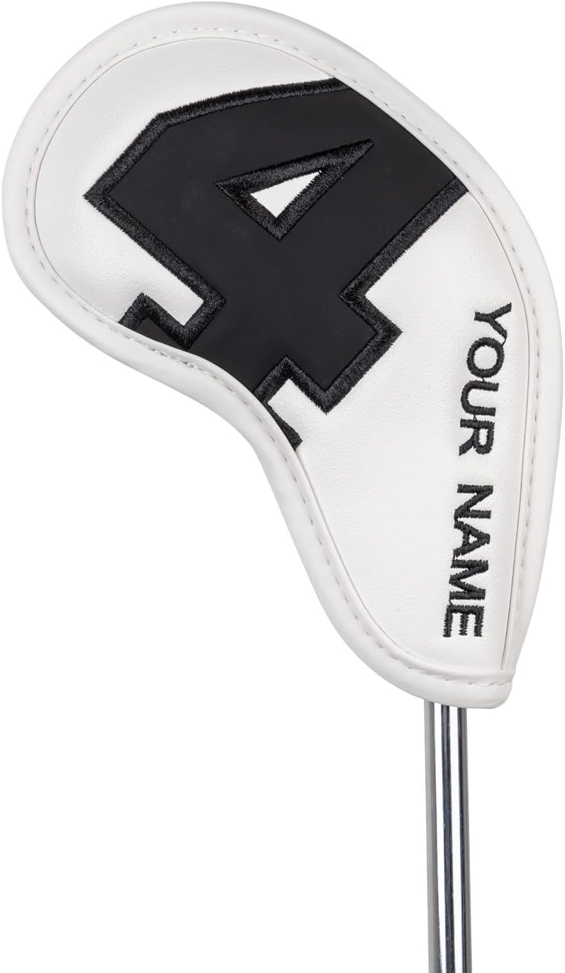 Craftsman Golf Magnetic Iron Headcovers Protective Cover with Large No. Available for Customize Name