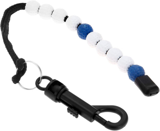 MUXSAM 1 Piece Golf Beads Score Counter with Clip, Golf Stroke Score Count Keeper Putting Score Counter for Referee Caddy Golfer