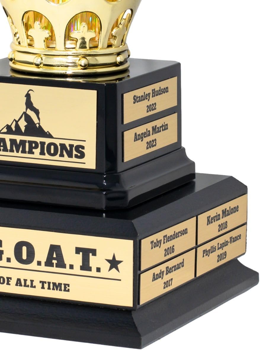 Large Goat Trophy-G.O.A.T.-Greatest of All Time Funny Trophy-Traveling Perpetual Award