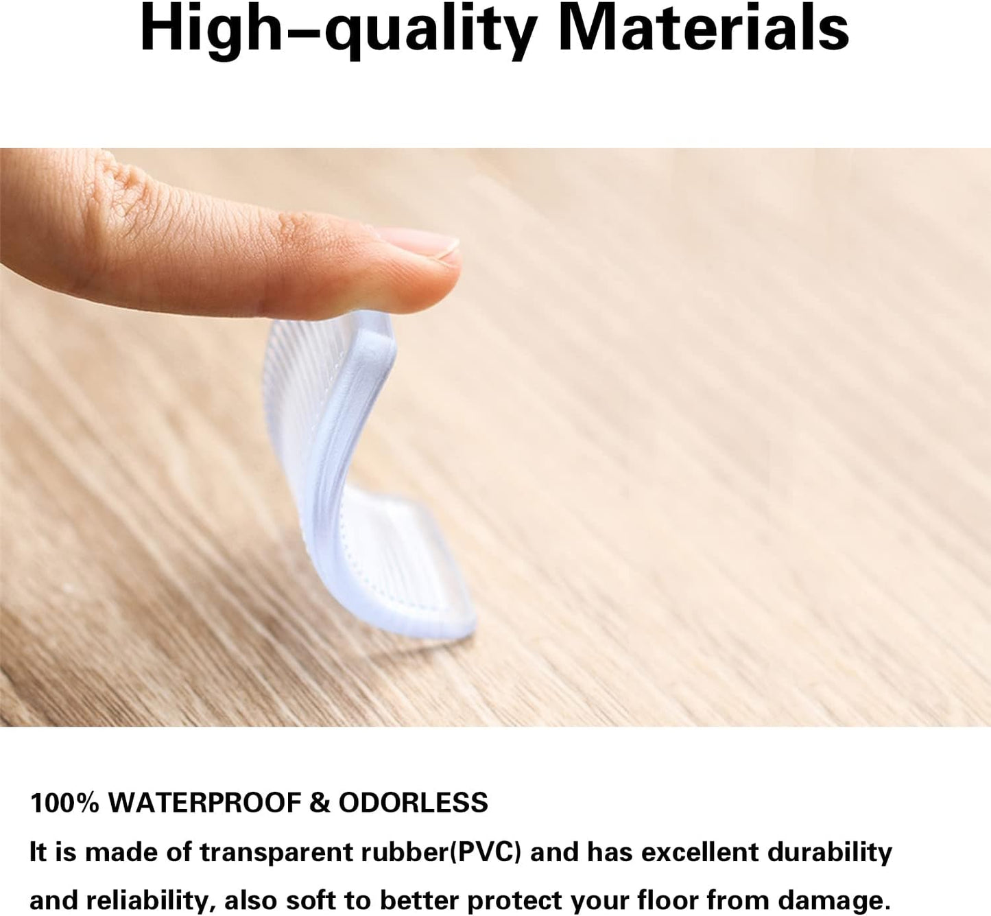 8 Pcs Plastic Clear Table Shims, Level Wedge for Home Furniture, Have Extreme Weight Capacity, Weather Resistant, Levelers for Wobbly Uneven Floors Fixing Toilet Leveling (Transparent)
