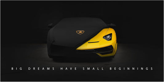 Motivational Wall Art for Office, Super Car Art Canvas, Inspirational Automotive Decor for Lamborghini Sportscar Lovers, Motivational Wall Decor for Office and Home, Car Poster (8 x 8 in)