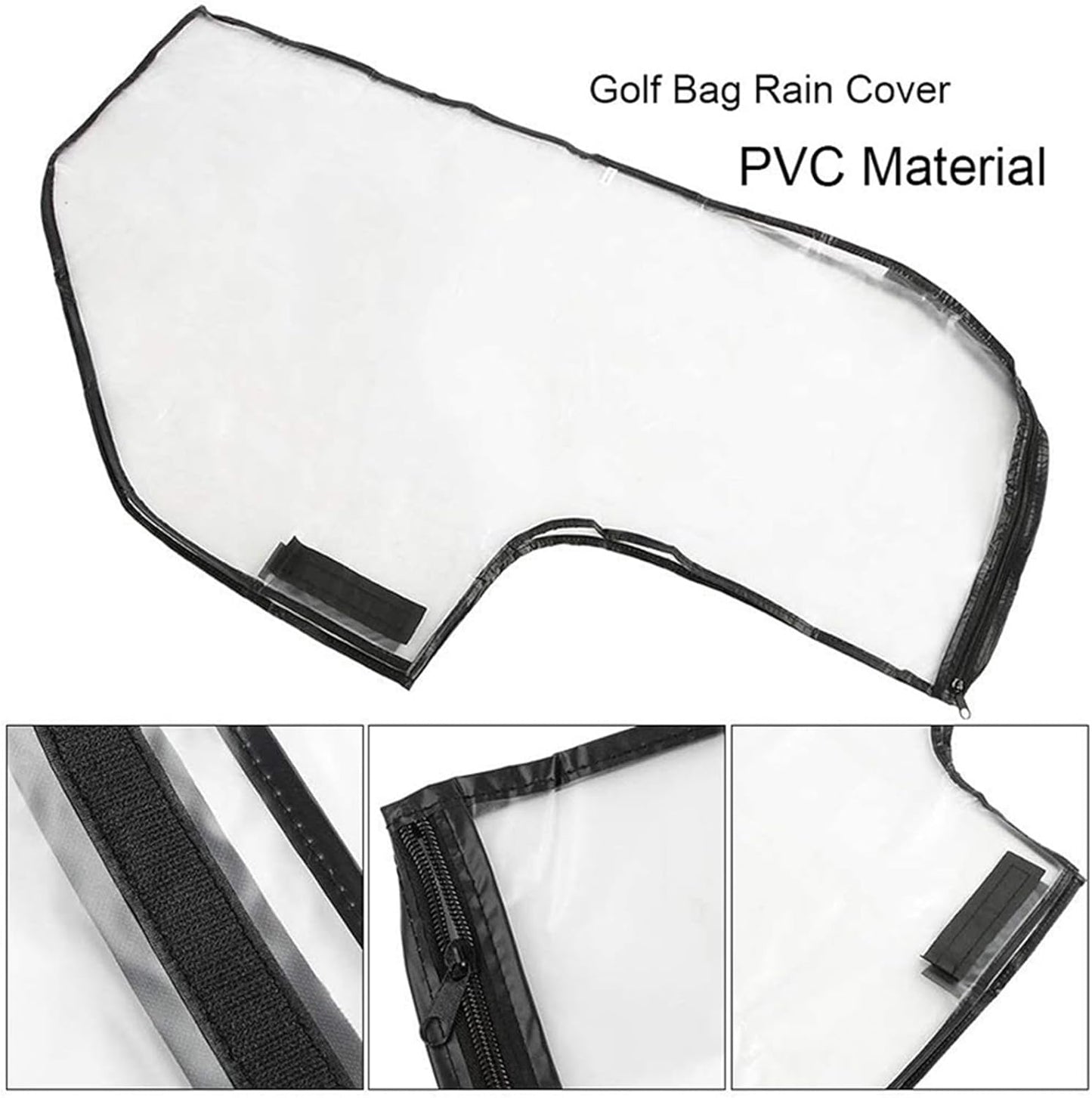Transparent Golf Bag Rain Cover, Waterproof Rain Cover for Golf Bag