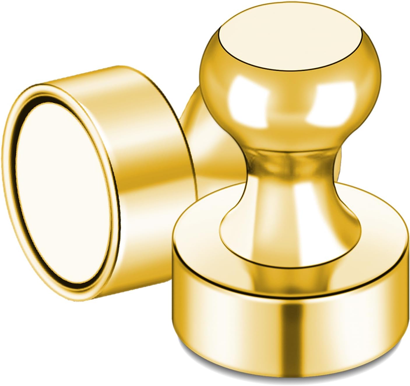 LOVIMAG Fridge Magnets 25 Pcs Refrigerator Whiteboard Small Strong Magnet Classroom Kitchen Accessories Decorative Locker Set Decor Must Haves Office Calendar Refrigerador Magnetic Cute Crafts Gold