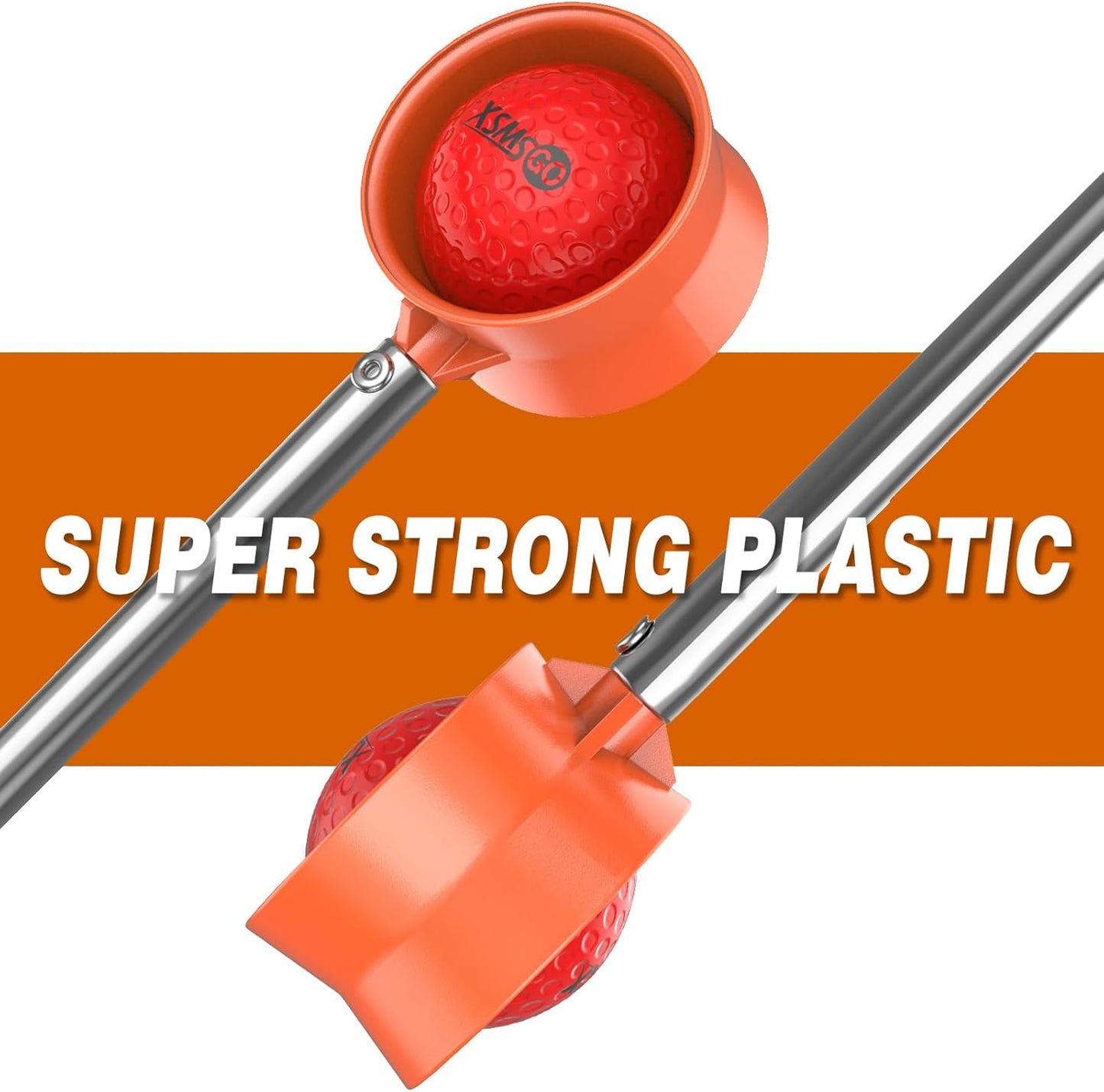 9Ft/12Ft Telescopic Stainless Steel Golf Ball Retriever for Water, High Durability Double Sided Golf Ball Picker Upper, Men's and Women's Golf Accessories Gifts.