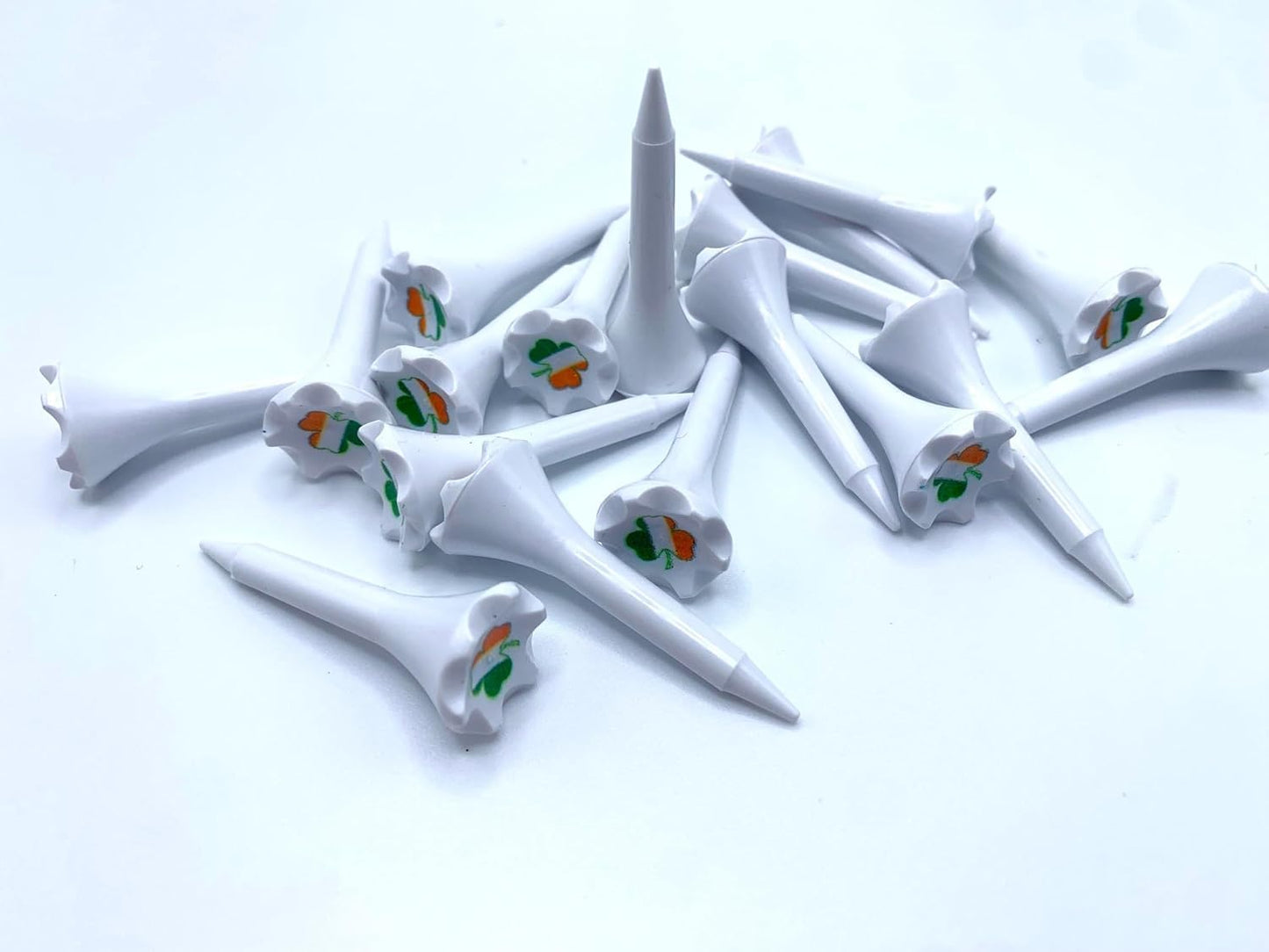 TRUESTRIKE Premium USA Golf Tees – 3¼" or 2¾" Durable Plastic Performance Tees (100 Pack) – Made in USA – Bulk Value Pack