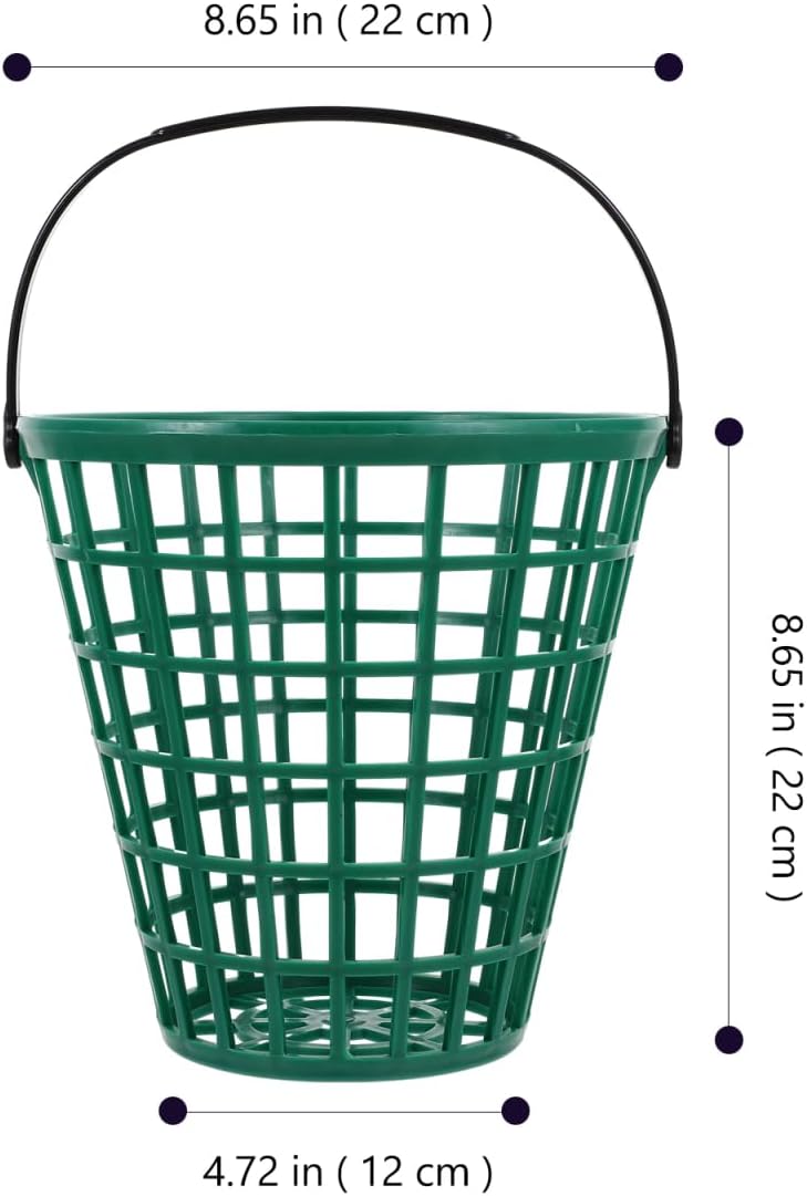 BESPORTBLE Golf Ball Basket Golfball Container with Handle Golf Range Baskets Ball Holder Contain