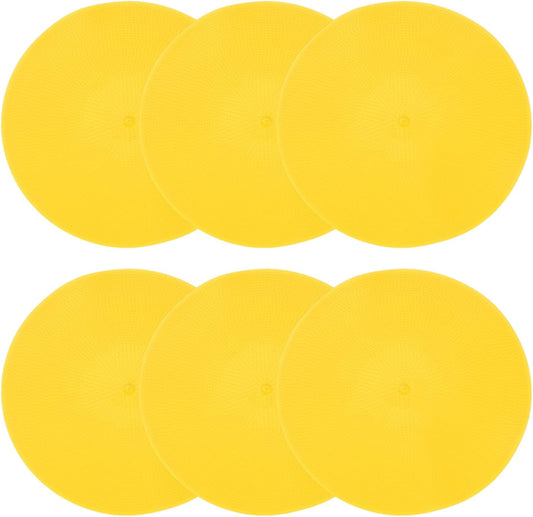 PATIKIL Spot Markers, Non-Slip Floor Dots Agility Markers Flat Field Cones Poly Dots for Gym PE Speed Training Dance Soccer Basketball Sports