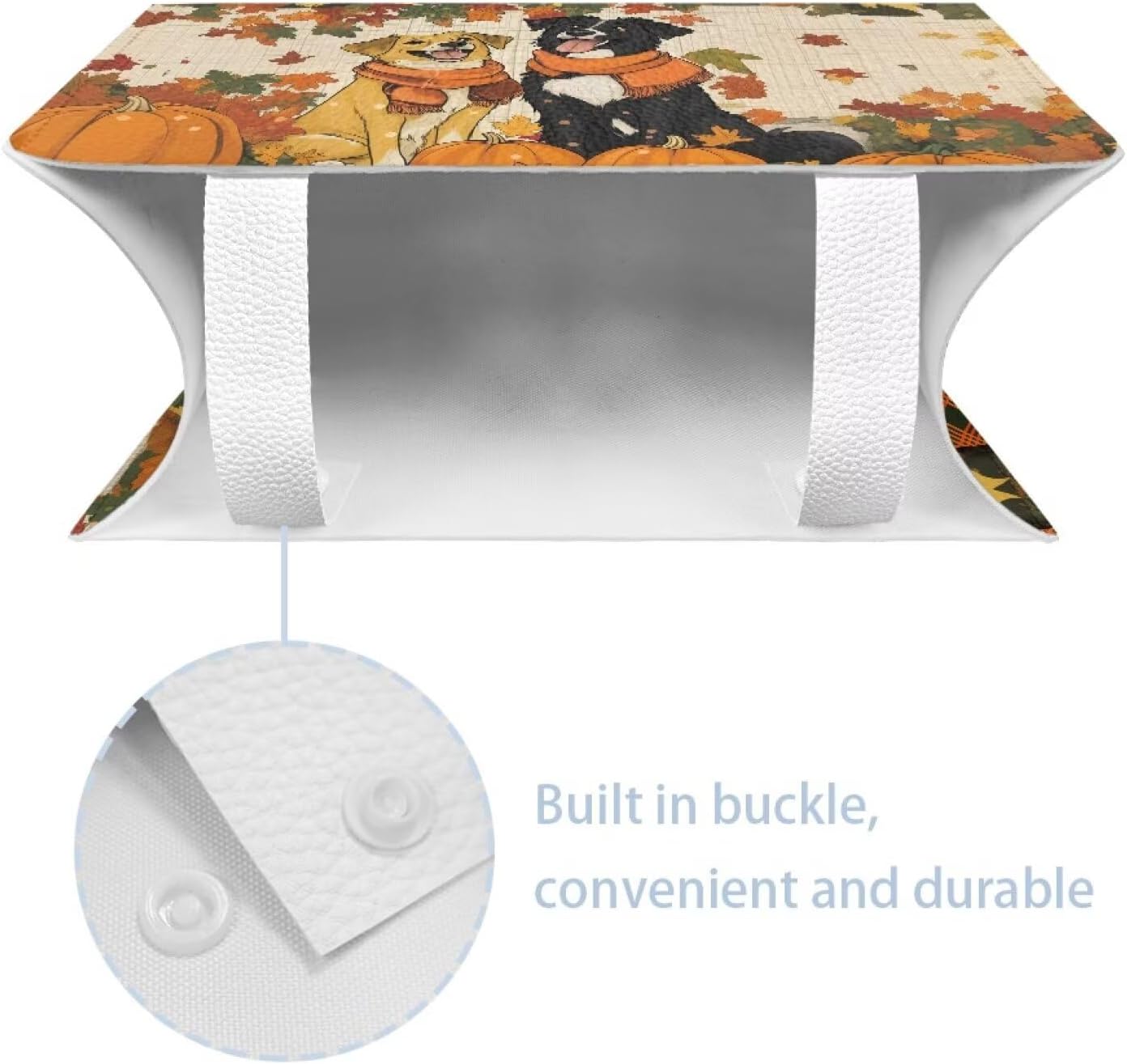 Cute Dog Tissue Box Cover Rectangle Tissue Box Cover PU Leather Facial Paper Holder Thanksgiving Decorative Napkin Organizer for Home Car Hotel Office Indoor Decorations