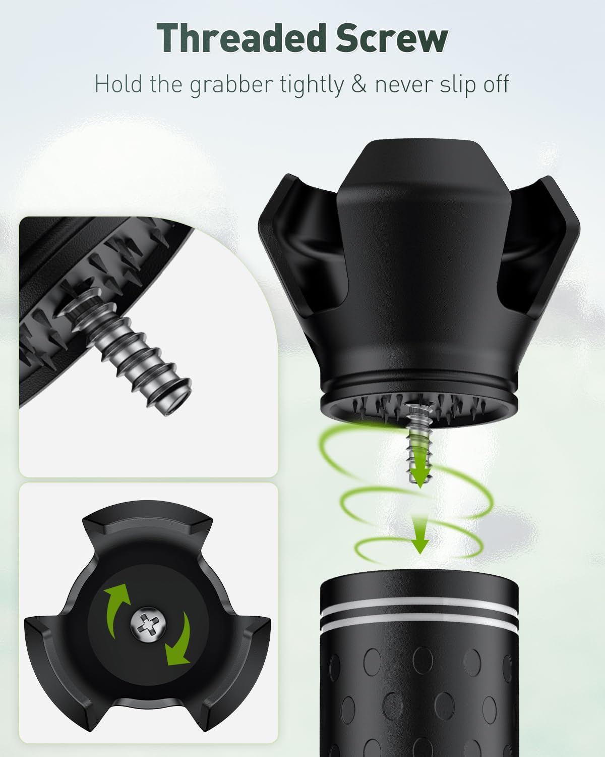 GreenHaven Golf Ball Retriever Grabber for Putters Golf Pick-up Portable Grip Sucker Tool Back Saver for Golfers，3-4 Pack