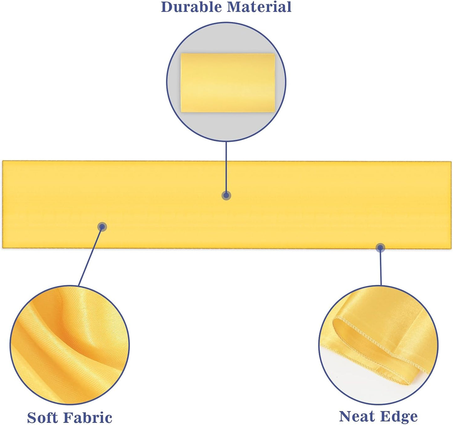 8 Packs Disposable Rectangle Tablecloth and Satin Table Runner, Blue and Gold Plastic Table Cloths for Parties Table Cover for Baby Shower Birthday Wedding Anniversary Engagement Party Decorations