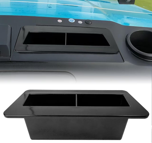 ABS Golf Cart Phone & Wallet Holder with Drain Hole,Golf Ball Holder for Evolution D5 Maverick and Ranger Models, Evolution Golf Cart Accessories, Black