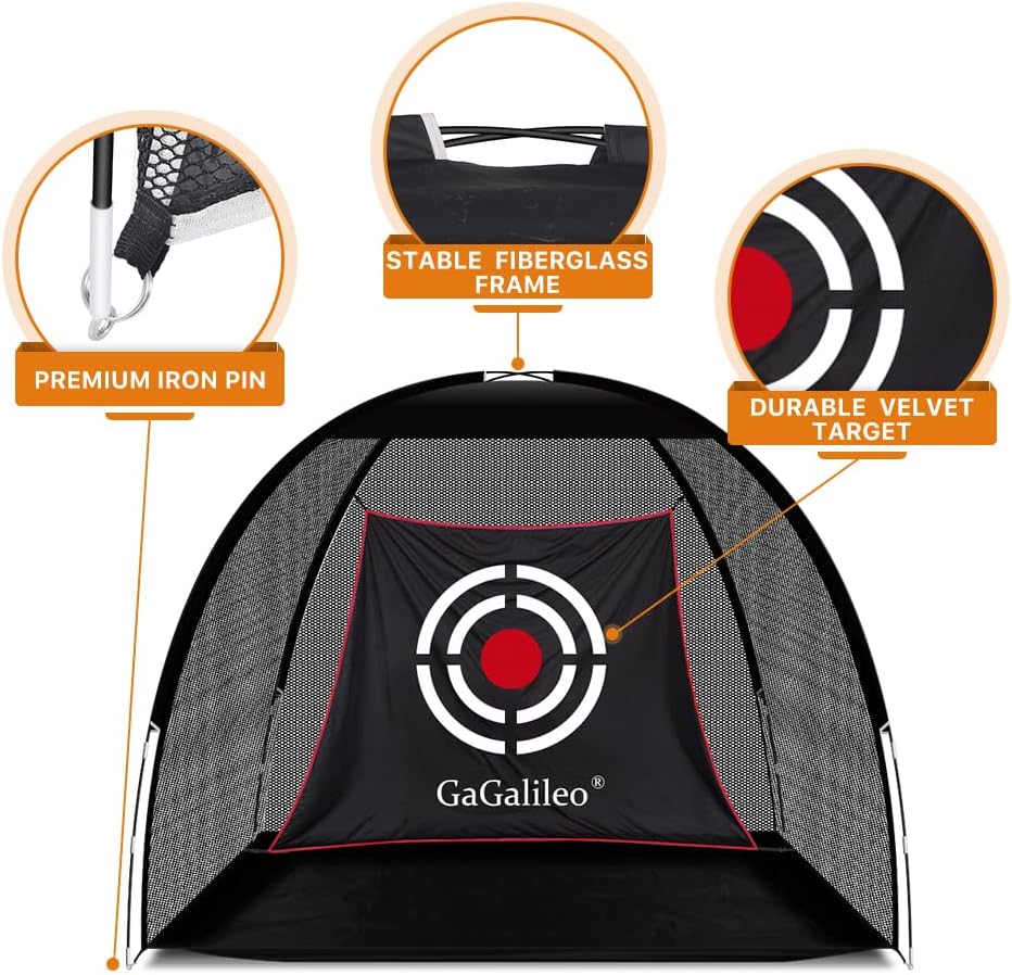 Gagalileo Golf Training Net for Teens & Beginners: with Target Portable for Backyard Indoor Outdoor Hitting Practice