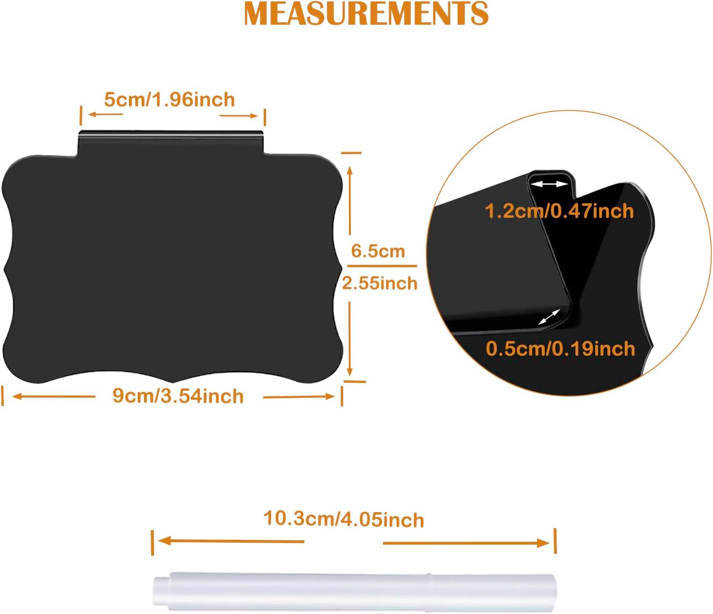 Clip-On Chalkboard Labels - Organize with Ease! Perfect for Baskets, Bins, and Containers - Clips Bin Labels & Chalk Tags