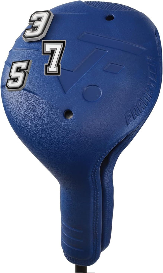 Golf Head Covers, EVA Plastic Golf Club Covers for Driver Fairway Woods Hybrid, Driver Headcover with Pins, Fit All Right-Handed Golf Clubs, Easy On Off, Washable