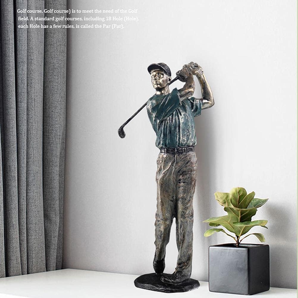 Golfer Statues, Luxury Character Figurine, Creative Modern Sport Statue Art Figurines, Nordic Crafts for Office Desk Living Room Home Decoration
