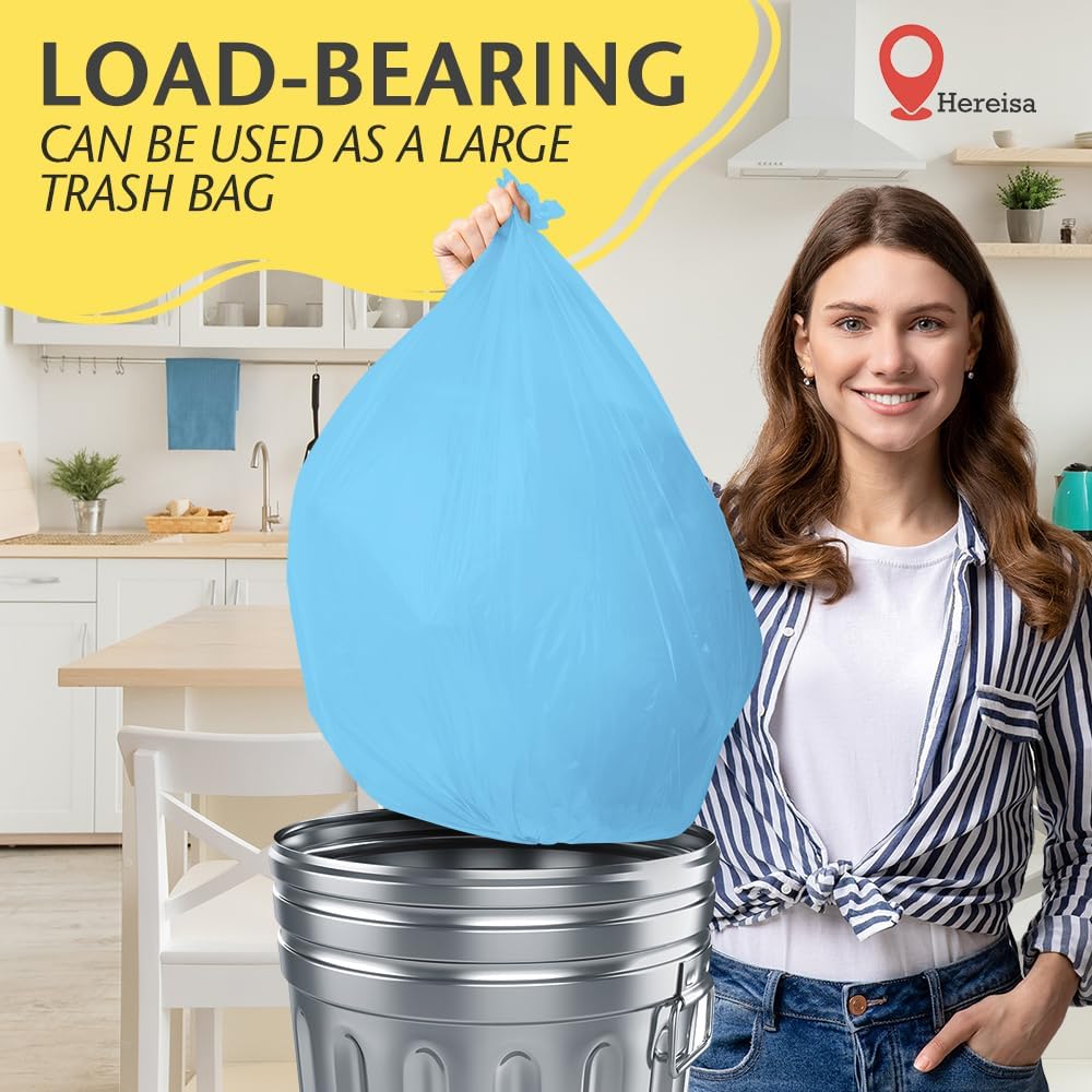 Brand Round Light Blue Plastic 84" Disposable Tablecloth (3 Pack), Party & Event Decorative Cover