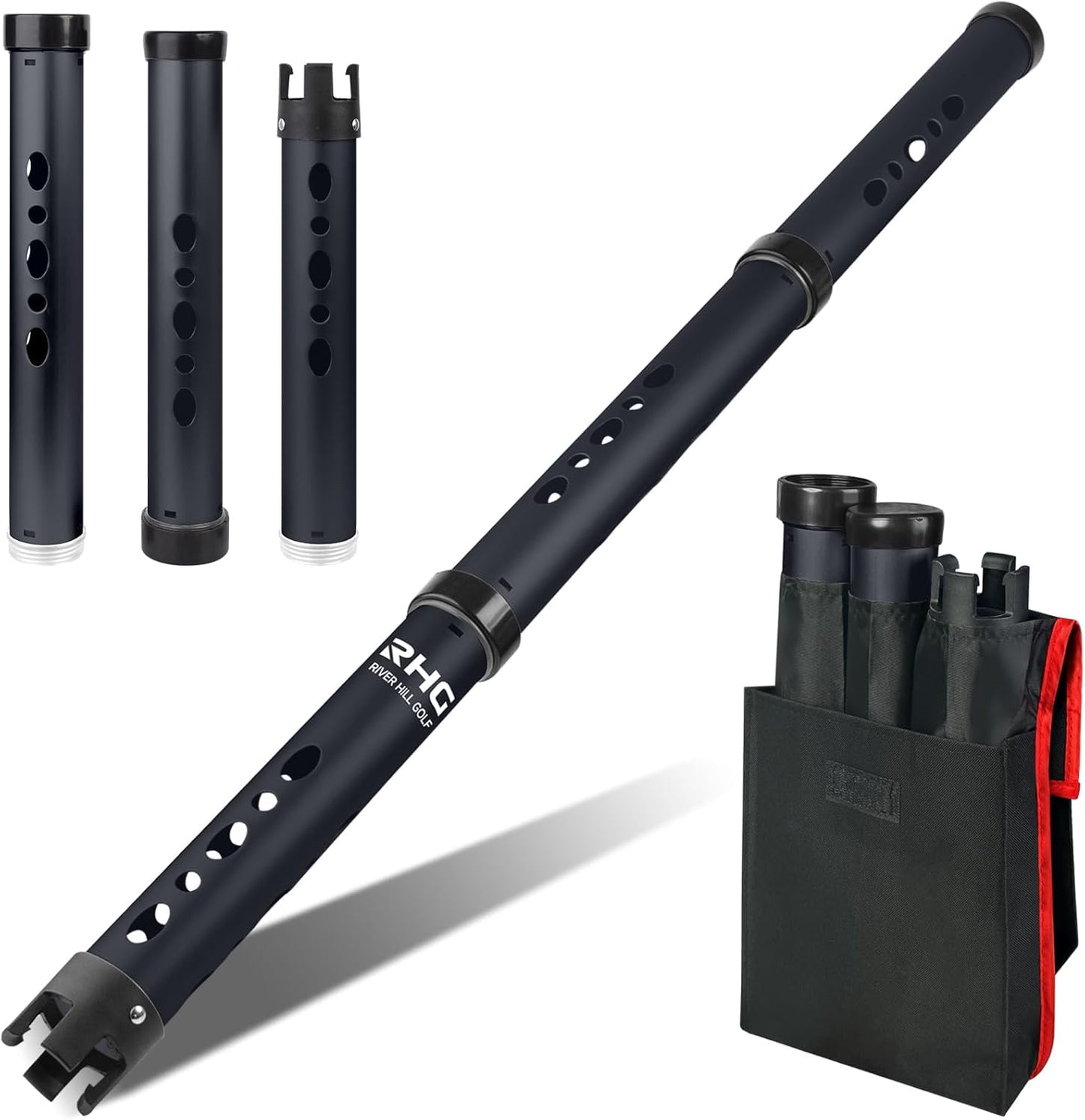 Golf Ball Retriever, Aluminum Alloy Picker Upper Tube, Golf Balls Shagger Grabber, Ball Collector, Pickup Tool Device for Men Women