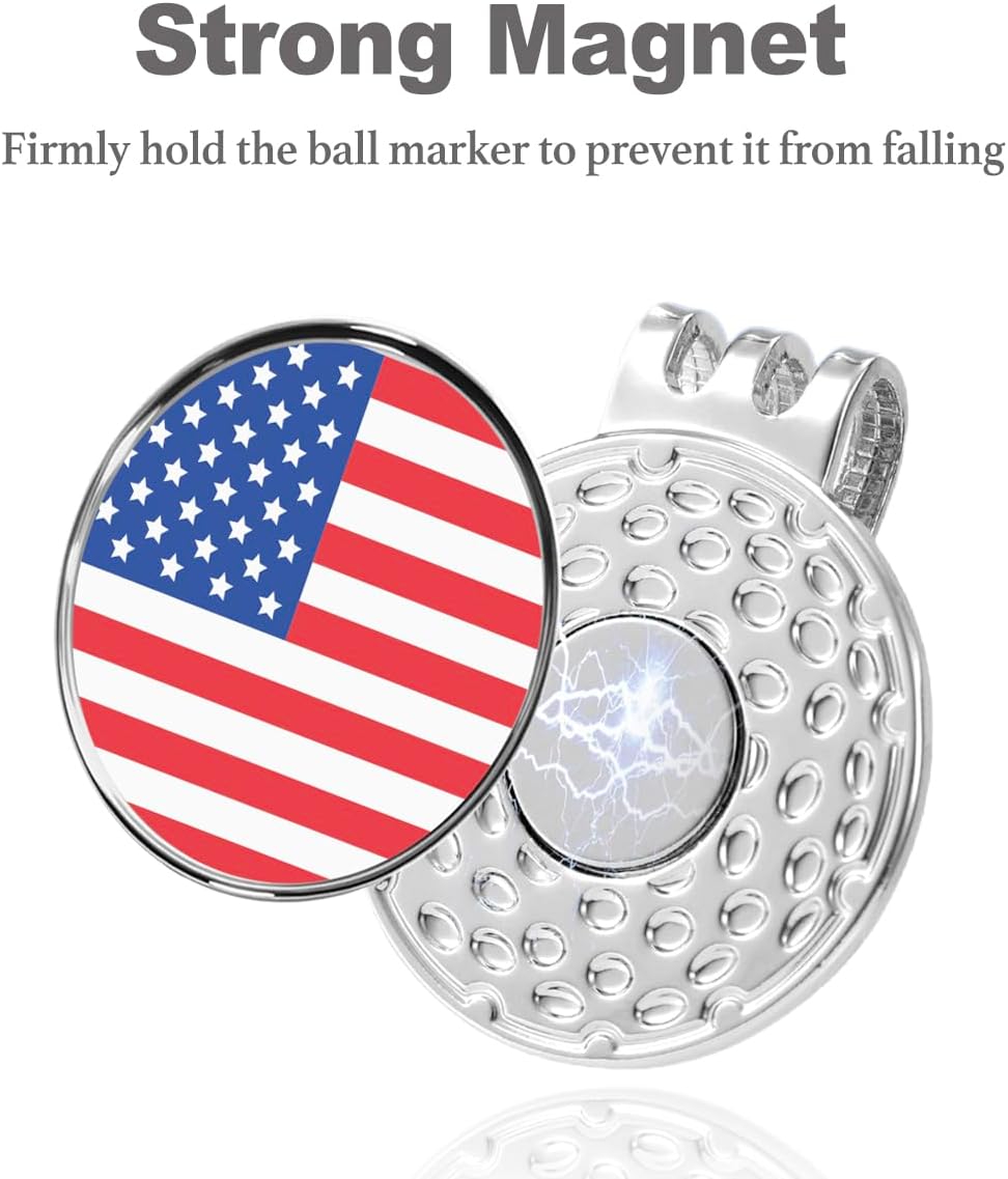 Personalized Golf Ball Marker Hat Clip – Custom Magnetic Marker with Your Photo, Name, Logo or Initials – Unique Golf Gift for Men, Dad, Coach, Golfer