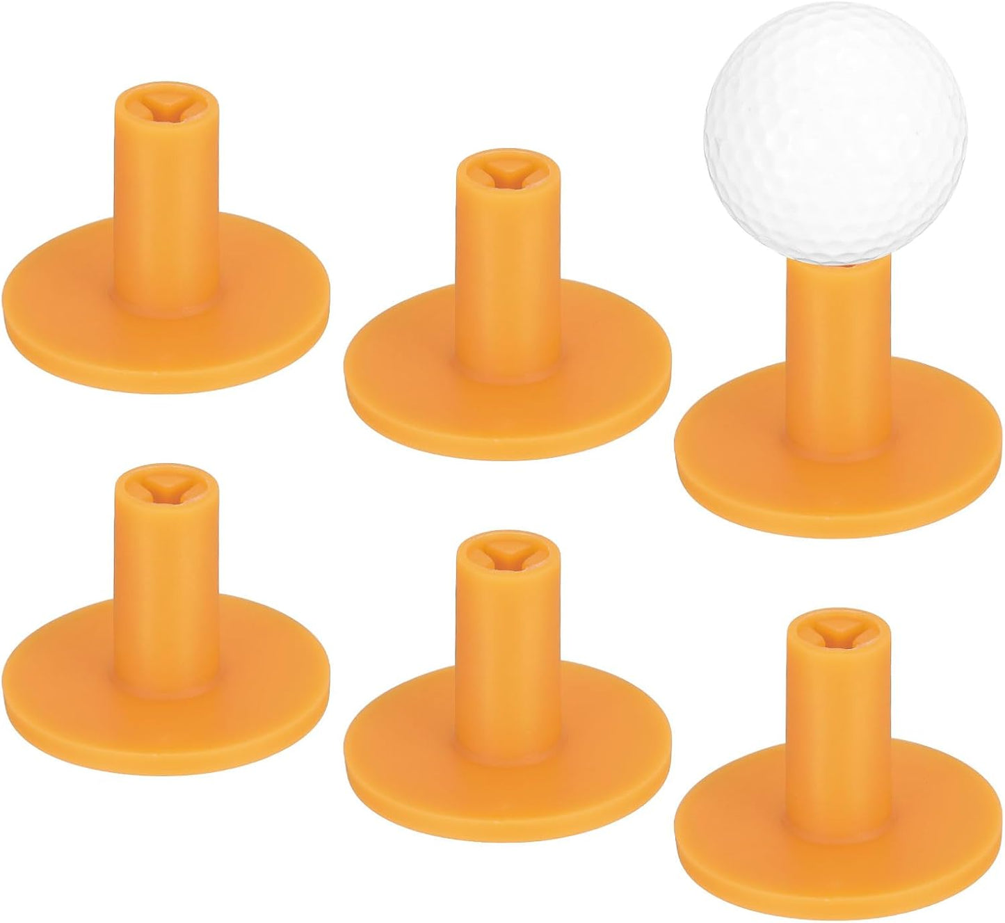 Rubber Golf Tees [] - Flexible Stable Ball Holder Use for Home & Outdoor & Indoor Tall Training Driving Range - [] Hitting Mats