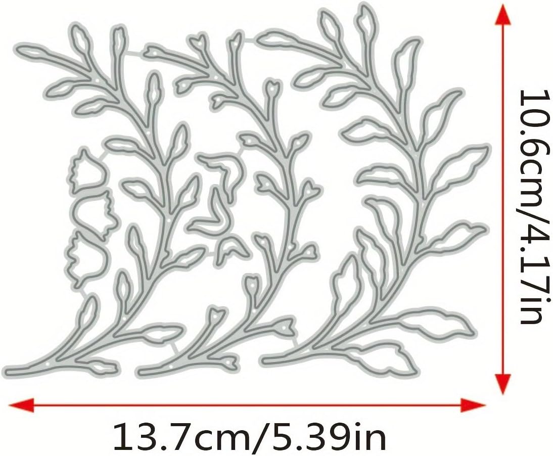 Flowers Metal Cutting Die for Scrapbooking - Cut Stencils for DIY Scrapbook Photo Album Decorative Paper Card, Card Making Supplies, Stencils & Crafting Die Cut (Lily 5.4 x 4.2 in)