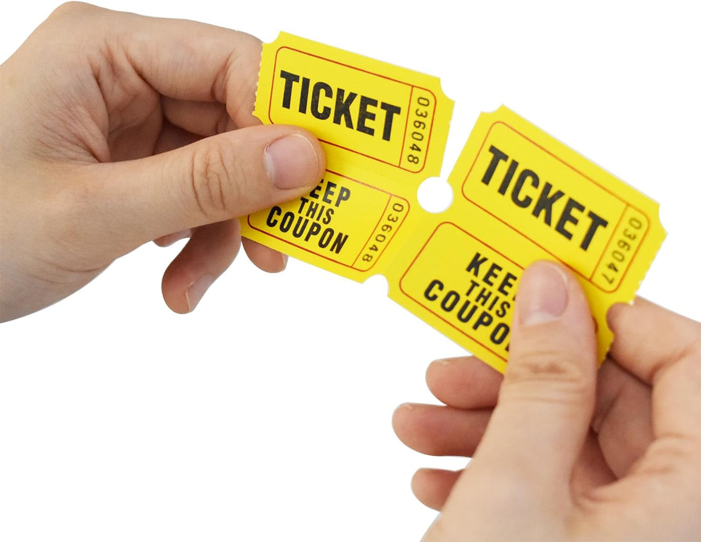 SEETOOOGAMES Raffle Tickets Double Roll - Full Set of 8 Colors, 2000 Tickets/Colors, 50/50 Raffle Tickets for Events