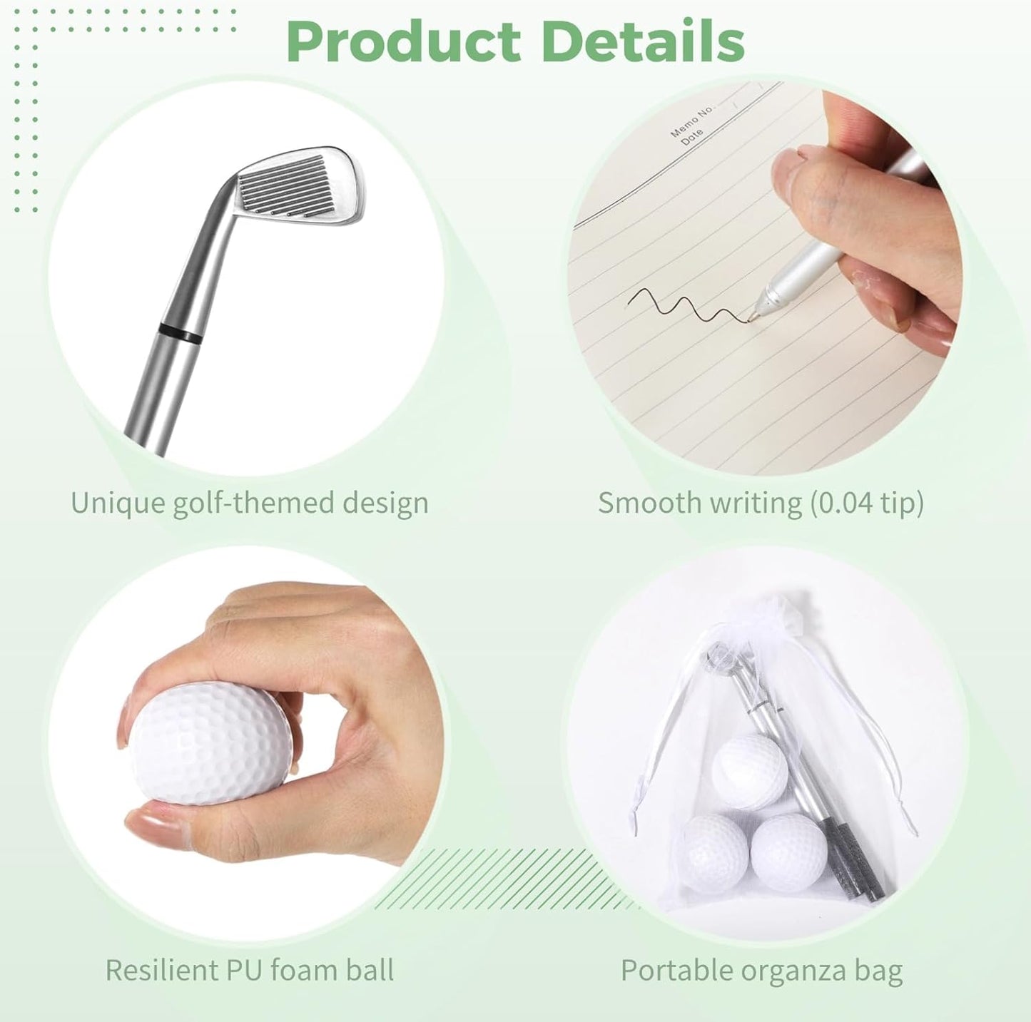 Mini Golf Club Ballpoint Pens Set 78 Pcs
