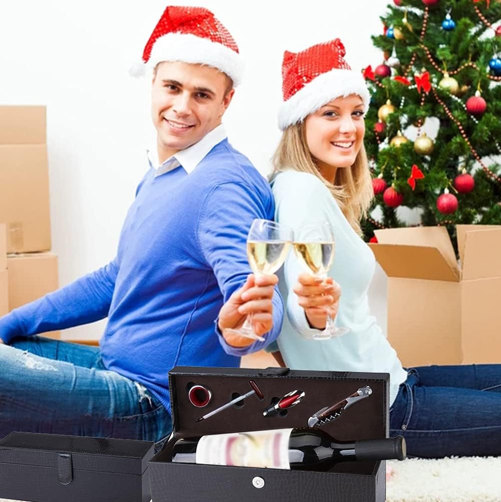 Wine Drip Collars, 4 Pack Stainless Steel Wine Bottle Top Drip Rings, Wine Drop Ring Catcher or Stopper with Detachable Felt Liner, Small Handy Wine Accessories for Kitchen and Bar