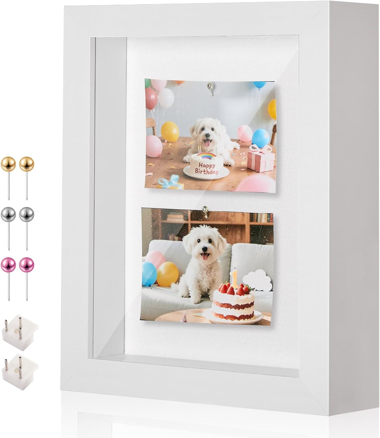 5x7 Mini Shadow Box Display Case Picture Frame with Soft Linen Back,Small Deep Black Shadow Box 5x7 for Flowers Medal Display Case Jersey pet Graduation Memorabilia Baby Ltems Crafts Photos