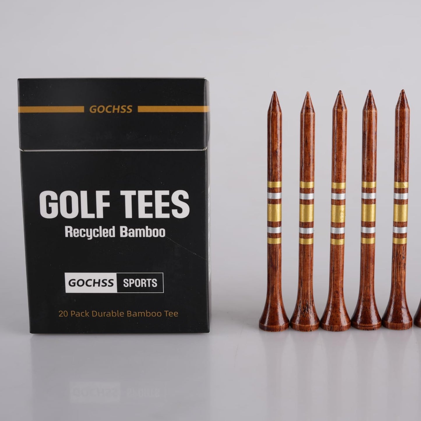 Premium Bamboo Golf Tees (83mm)